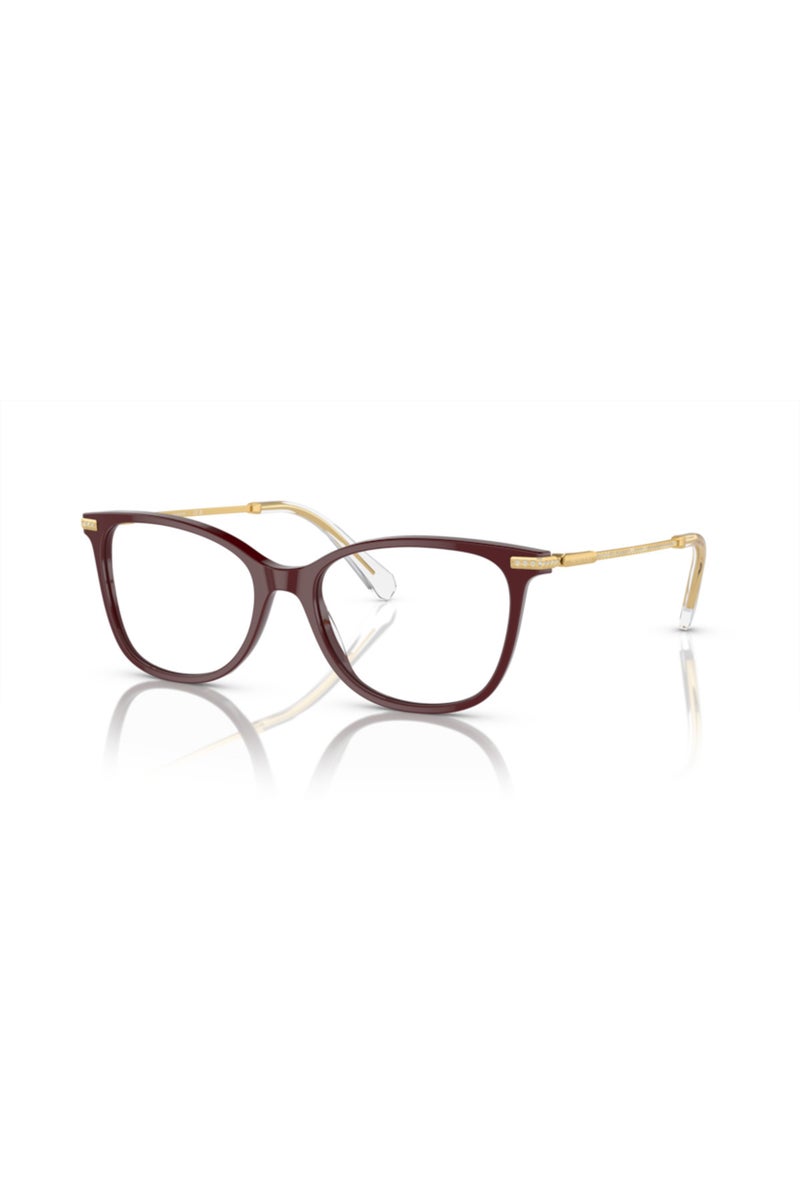 SWAROVSKI Square Eyeglasses in Burgundy for Women - Image 1